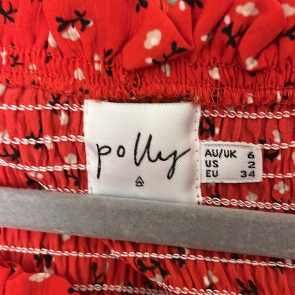 Polly Off The Shoulder Ruched Sundress Size 2 - Picture 9 of 16